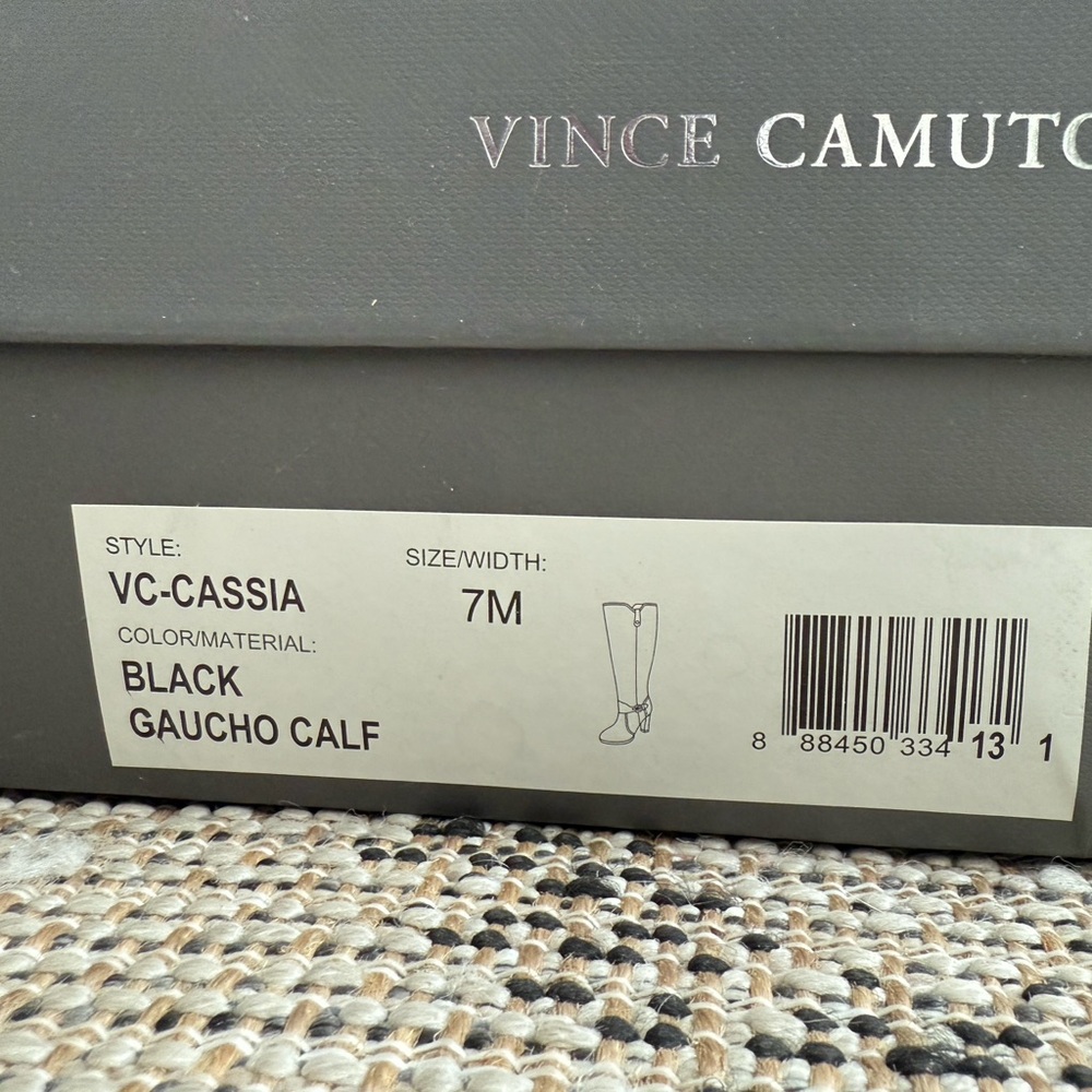 Vince Camuto cassia boots 
Black gaucho calf - Picture 4 of 5